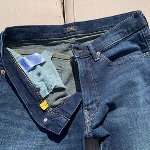 Polo by Ralph Lauren Men's Dark Blue Denim Sullivan Jeans